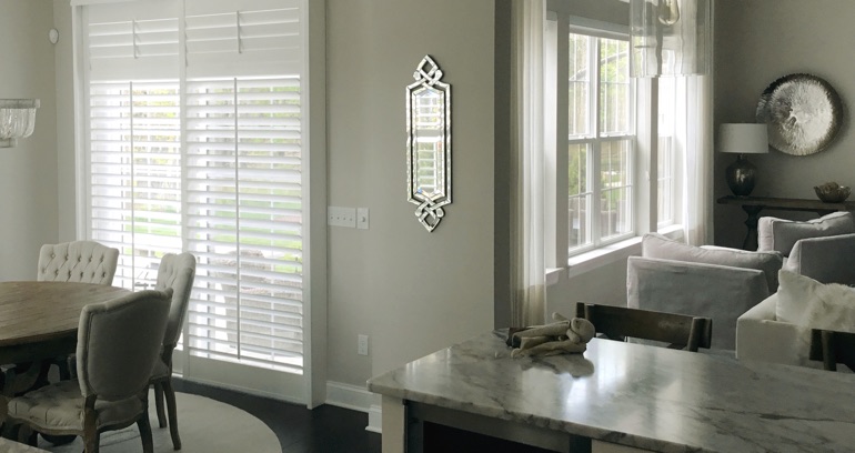 Boston kitchen sliding glass door shutters